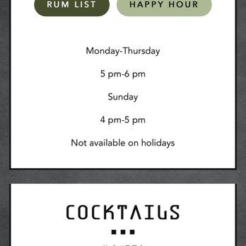 Amaru - Online menu of happy hour cocktails - Latin American Near Me - Chicago, Illinois