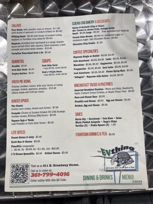 Menu photo 3 The EVthing Cuero, TX Menu photo 3 The EVthing Cuero, TX