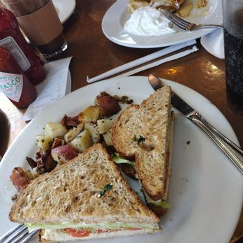 Crepeville - Tuna salad sandwich, apple caramel crepe. - Breakfast & Brunch Near Me - Davis, California