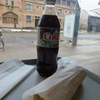 Ali Baba's - a bottle of coke and a sandwich - Middle Eastern Near Me - Toronto, Ontario