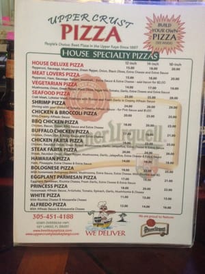 Menu photo 4 Upper Crust Pizza Key Largo, FL