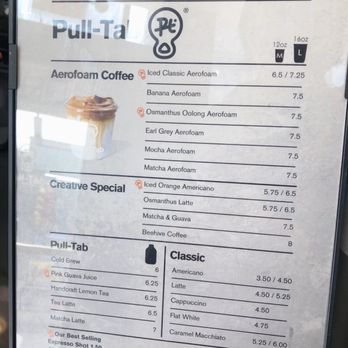 Pull Tab Coffee - Drink Menu - Coffee & Tea Near Me - New York, New York