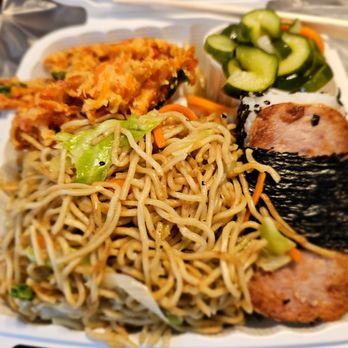 Gulick Delicatessen - Lunch from@Gulick Delicatessen; 3/25/2024. My Deli Grindz, missing my *Shrimp Tempura* (lol!),hahaha, I'm j/k! So Stuffed & So much Noodles! - Japanese Near Me - Honolulu, Hawaii