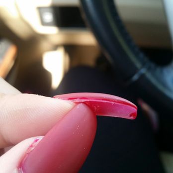 Blooming Nails Spa - Specs of powder under my polish and slobby paint job... $50 for this crap? - Nail Salons Near Me - San Pablo, California Blooming Nails Spa - Specs of powder under my polish and slobby paint job... $50 for this crap? - Nail Salons Near Me - San Pablo, California