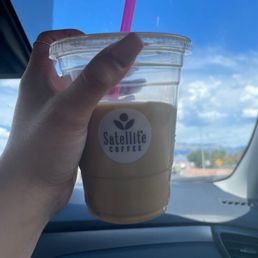 Iced oat milk latte