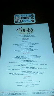 Menu photo 6 Tombo Grille Columbia, SC