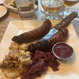 elk sausage plate elk sausage plate