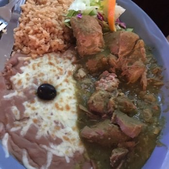 Alberto's Cantina - Chili Verde plate. $18.50 - Sports Bars Near Me - Pleasanton, California