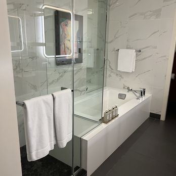 Viceroy Chicago - Large tub and shower - Hotels Near Me - Chicago, Illinois