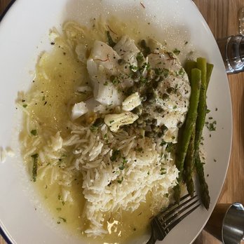 Fords Black & Blue - Roasted cod  with capers and saffron - Seafood Near Me - Groton, Connecticut