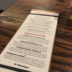 Red Door Brewing - Beer menu March