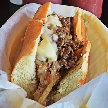 Buster's Cheesesteak - And when in Little Italy... Original Cheesesteak with Beef, White American Cheese, Grilled Onions! Oh! - American Near Me - San Francisco, California Buster's Cheesesteak - And when in Little Italy... Original Cheesesteak with Beef, White American Cheese, Grilled Onions! Oh! - American Near Me - San Francisco, California