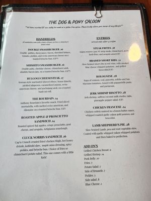 Menu photo 5 Dog And Pony Buffalo, NY Menu photo 5 Dog And Pony Buffalo, NY