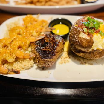 LongHorn Steakhouse - Sirloin Steak 8oz. Renegade Sirloin with 8ct. Redrock Grilled Shrimp - American Near Me - Sanford, Florida LongHorn Steakhouse - Sirloin Steak 8oz. Renegade Sirloin with 8ct. Redrock Grilled Shrimp - American Near Me - Sanford, Florida