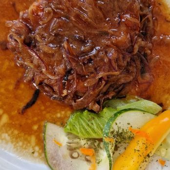 Futterkrippe - Schweinesteak mit Zwiebeln - Food Stands Near Me - Weinheim, BW