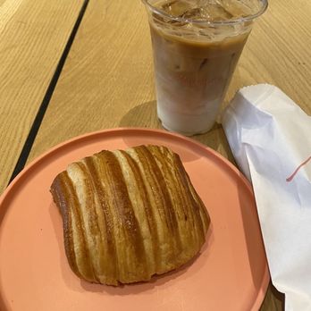 Maison Nico - Chocolate croissant and iced latte - Bakeries Near Me - San Francisco, California Maison Nico - Chocolate croissant and iced latte - Bakeries Near Me - San Francisco, California