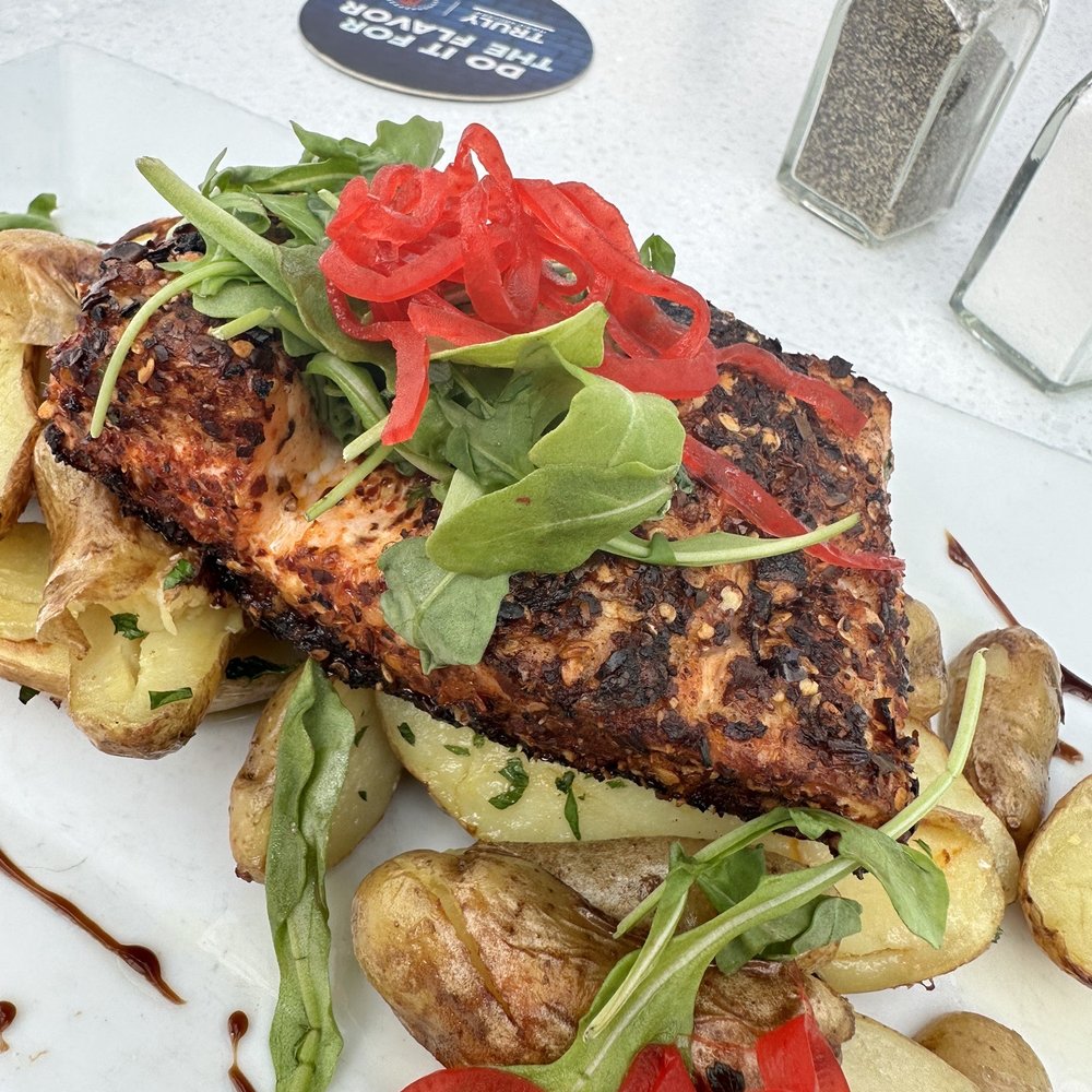 Victory Point - Salmon with potatoes - Seafood Near Me - Quincy, Massachusetts Victory Point - Salmon with potatoes - Seafood Near Me - Quincy, Massachusetts