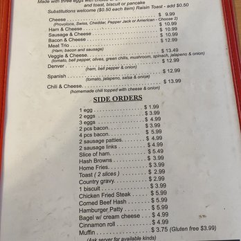 Early Bird Cafe - Menu page 3/4 as of 5/20/23 - American Near Me - Pine, Arizona Early Bird Cafe - Menu page 3/4 as of 5/20/23 - American Near Me - Pine, Arizona