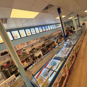 Hershey's Ice Cream Cafe Tradition - Interior, ice cream freezers. - Acai Bowls Near Me - Port St. Lucie, Florida