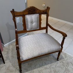 After chair reupholstered.