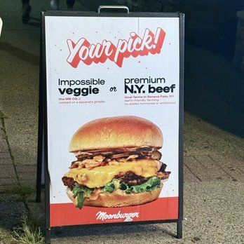 Moonburger - A Frame, impossible or beef - Burgers Near Me - New Paltz, New York