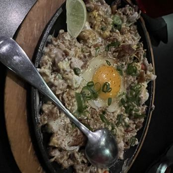 DB Grill - Sisig... don't ask what's in it. Just trust me. VERY good with a little spicy kick - New American Near Me - Kapolei, Hawaii DB Grill - Sisig... don't ask what's in it. Just trust me. VERY good with a little spicy kick - New American Near Me - Kapolei, Hawaii