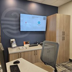 OceanAir Federal Credit Union - Yelp Review, posted in the back round.