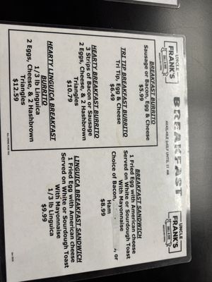 Menu photo 2 Uncle Frank's Grill Manteca, CA Menu photo 2 Uncle Frank's Grill Manteca, CA