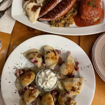 Cafe Polonia - Pirogi and polish plate - Polish Near Me - Boston, Massachusetts