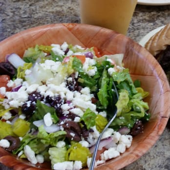 Busy Boy - Greek Salad (I substituted this for the fries on the burger combo) - Sandwiches Near Me - Houston, Texas Busy Boy - Greek Salad (I substituted this for the fries on the burger combo) - Sandwiches Near Me - Houston, Texas