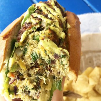 What The Fish Rolls - Fresh veggies in the crab cake roll. - Seafood Near Me - Tavernier, Florida What The Fish Rolls - Fresh veggies in the crab cake roll. - Seafood Near Me - Tavernier, Florida