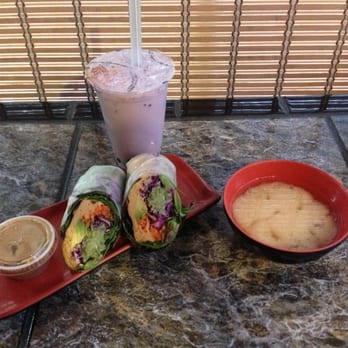 Koriente - Free miso soup with hummus roll and taro bubble tea - Asian Fusion Near Me - Austin, Texas Koriente - Free miso soup with hummus roll and taro bubble tea - Asian Fusion Near Me - Austin, Texas