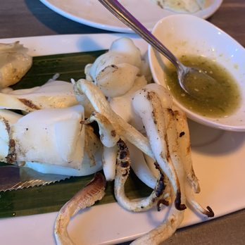 Esan Zap - Grilled squid (after eating a lot already) - Thai Near Me - Lacey, Washington Esan Zap - Grilled squid (after eating a lot already) - Thai Near Me - Lacey, Washington