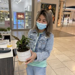 Ashley showing me this cool pot!
