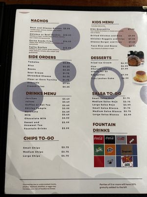Menu photo 2 EL Mexsal Virginia Beach, VA