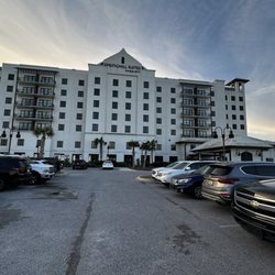 SpringHill Suites by Marriott Navarre Beach - The front entrance and parking lot.
