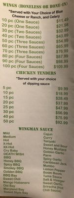 Menu photo 2 Wingman Pasadena, MD Menu photo 2 Wingman Pasadena, MD
