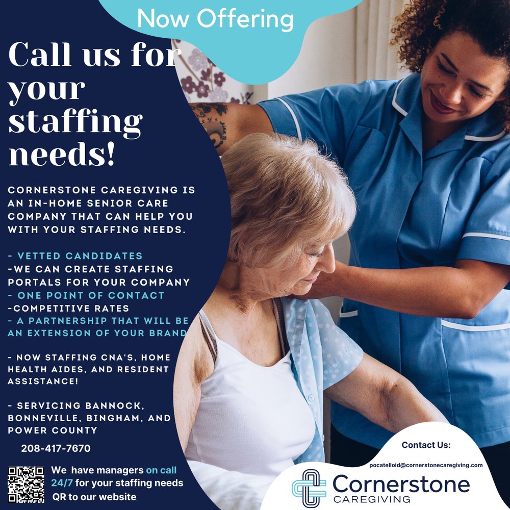 CORNERSTONE CAREGIVING Updated August 2024 360 S 4th Ave, Pocatello
