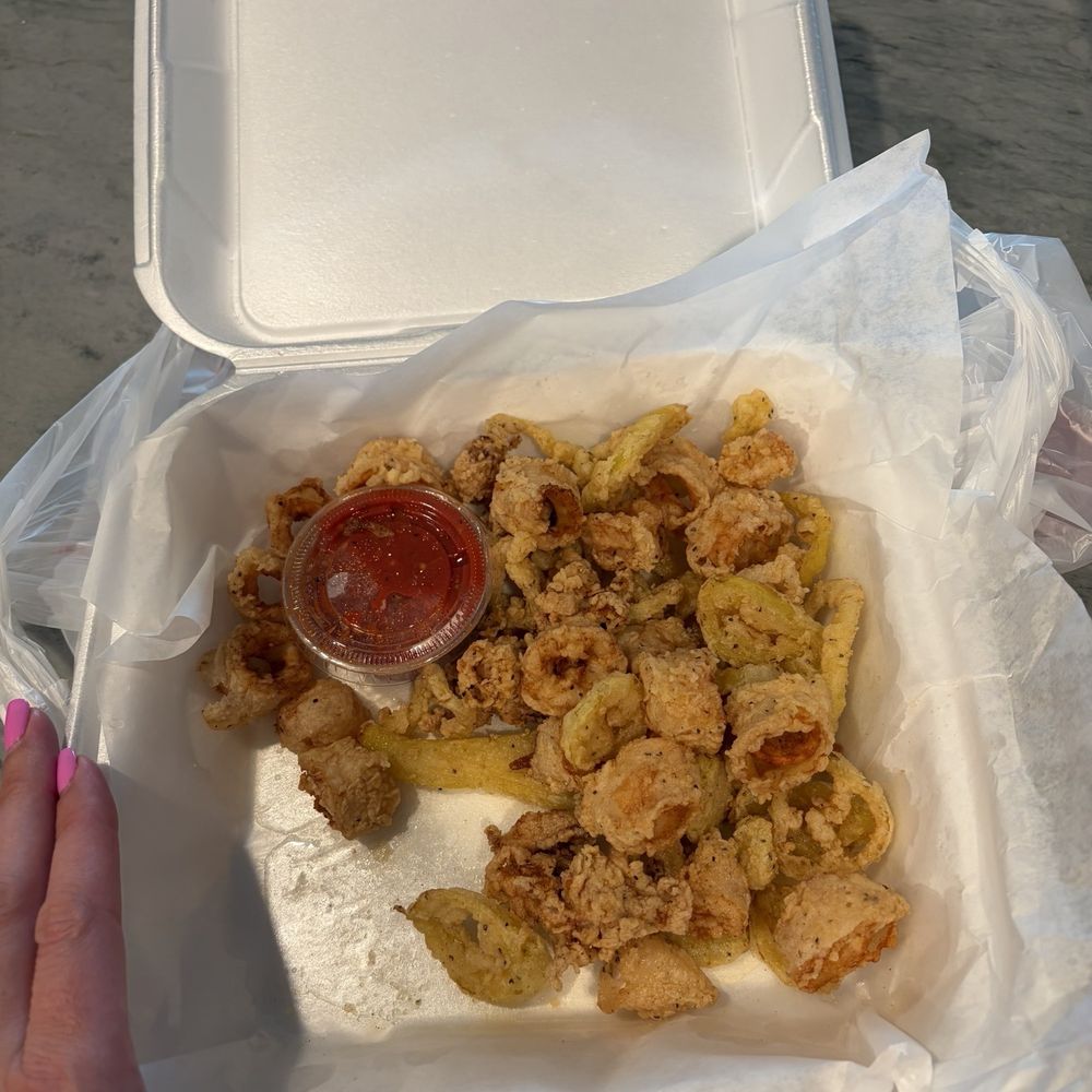 Dockside Dave's - Grouper bites and calamari - Seafood Near Me - Madeira Beach, Florida Dockside Dave's - Grouper bites and calamari - Seafood Near Me - Madeira Beach, Florida