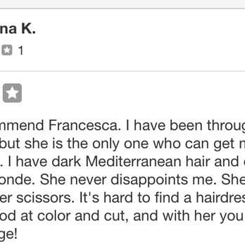 Hair By Francesca - Review - Hair Stylists Near Me - Plano, Texas Hair By Francesca - Review - Hair Stylists Near Me - Plano, Texas