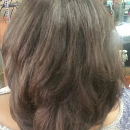 Blow out and press on natural hair
