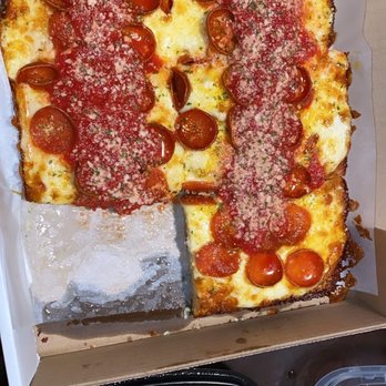 Master Pizza - Detroit Rock City and Garlic Parm Wings - Pizza Near Me - Avon, Ohio