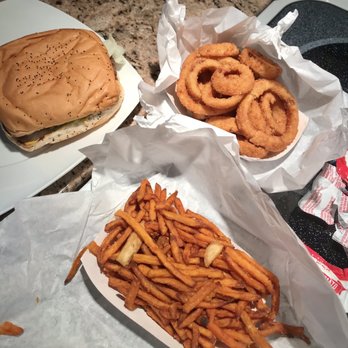 Miller's Cafe - Burger, onion rings and sweet potato fries. - Burgers Near Me - Houston, Texas Miller's Cafe - Burger, onion rings and sweet potato fries. - Burgers Near Me - Houston, Texas