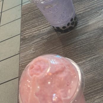 Boba King - Taro Milk Blended with boba & with light boba. They cost the same though - Bubble Tea Near Me - Las Vegas, Nevada