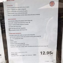 Cafe Paris - Lunch special menu