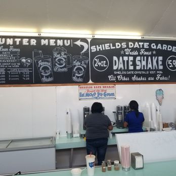 Shields Date Garden - The date shake! You've got to try it! - Fruits & Veggies Near Me - Indio, California Shields Date Garden - The date shake! You've got to try it! - Fruits & Veggies Near Me - Indio, California