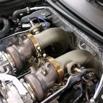 Evolv Automotive Services - AMG GTS Renntech downpipes full install with no cutting - Auto Repair Near Me - Queens, New York