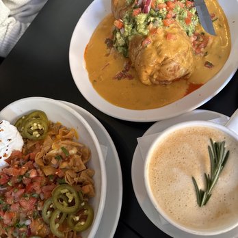 Handlebar - Chili Mac Attack Entree and vegan chimichanga! Lavender rosemary oat milk latte - Vegetarian Near Me - Chicago, Illinois Handlebar - Chili Mac Attack Entree and vegan chimichanga! Lavender rosemary oat milk latte - Vegetarian Near Me - Chicago, Illinois