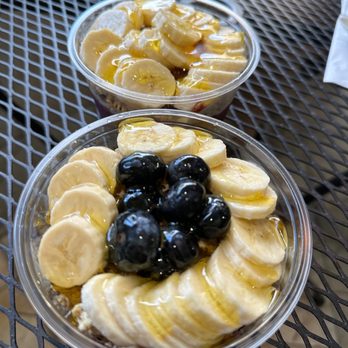 Tropical Tribe - Small Tropical bowl #1 toppings and the same thing with added blueberries - Juice Bars & Smoothies Near Me - Honolulu, Hawaii Tropical Tribe - Small Tropical bowl #1 toppings and the same thing with added blueberries - Juice Bars & Smoothies Near Me - Honolulu, Hawaii