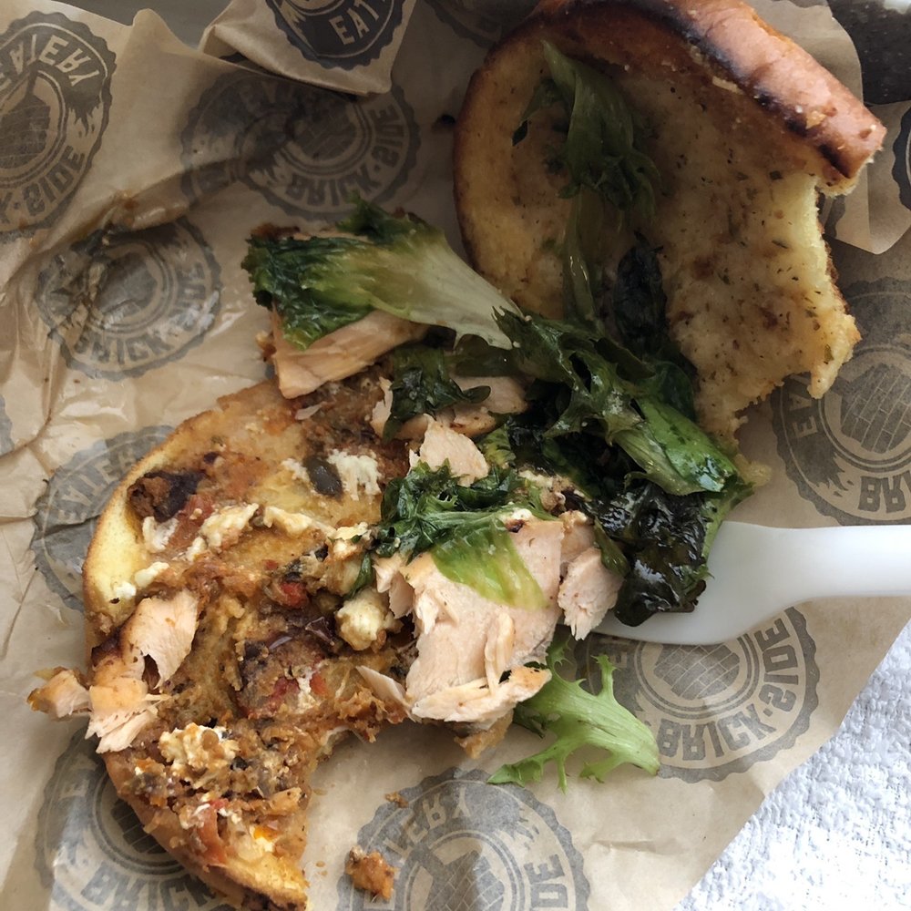 Brick-Side Eatery - weird random mushy stuff on this bun - Salad Near Me - Pittsburgh, Pennsylvania Brick-Side Eatery - weird random mushy stuff on this bun - Salad Near Me - Pittsburgh, Pennsylvania
